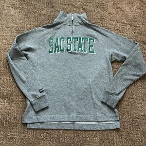 Sac State 1/4 zip sweater ($ only when bundled)
